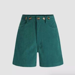 Corduroy Button shorts